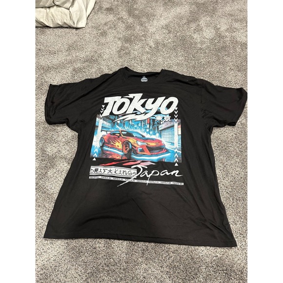 Launder Other - Launder Tokyo Japan Drift Kings Graphic T-Shirt Black Mens 2XL JDM Car